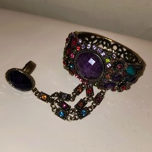 Bracelet ring combination